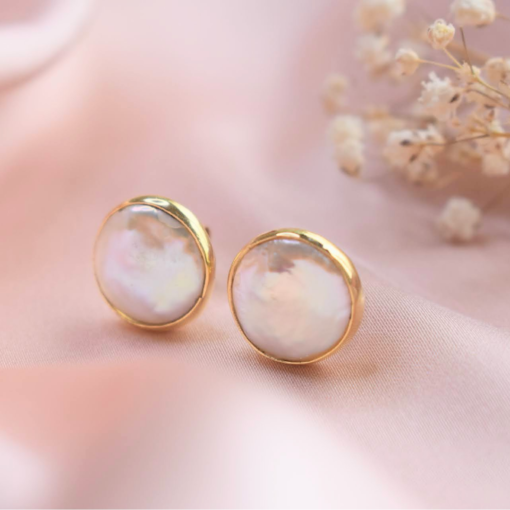 17_1 Aretes de Perla en Oro 18K