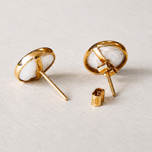 17_2 Aretes de Perla en Oro 18K
