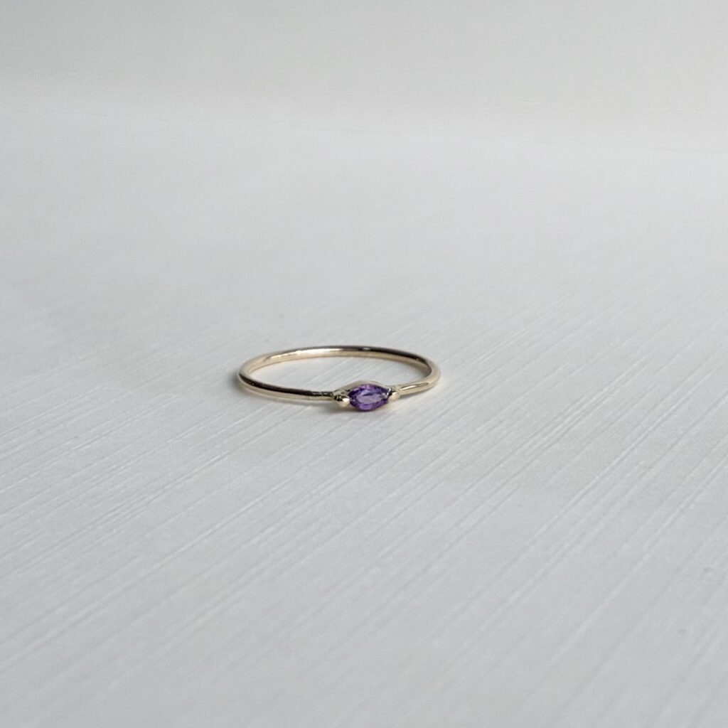 Anillo Marquesa Amatista en Oro  14K