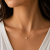 Collar Punto Luz en Oro 18K