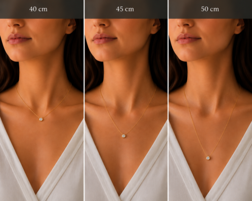Collar Punto Luz en Oro 18K