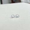 Aretes Eternidad en Plata 925 y Oro 14K y 18K con piedra redonda engastada en bisel