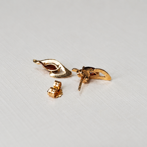 Aretes Raíces en Oro 18K