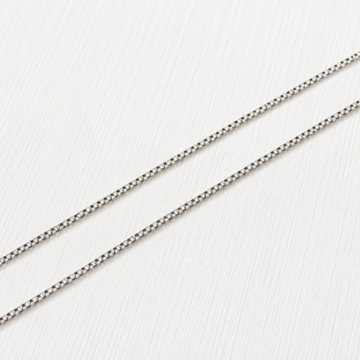 Cadena Veneciana en Oro Blanco 18K