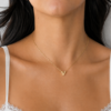 Collar Inicial 3D en Oro 18K