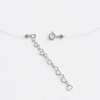 Collar Nylon con Piedra Natural en Plata 925