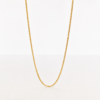 Cadena plana de oro macizo 18K de 42 cm con diseño clásico y acabado brillante