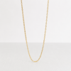 Cadena Diamantada Oro 18K de oro macizo con acabado diamantado y diseño fino disponible en 40 y 45 cm