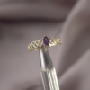 79 Anillo Mini Oruga en oro 14K