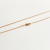 Cadena Plana Oro Rosa 14K de 45 cm elaborada en oro macizo