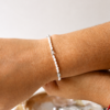 Pulsera de Piedras Naturales y Perlas  en  Oro 14K