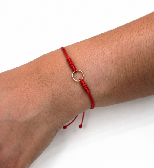Pulsera Círculo Oro 14k