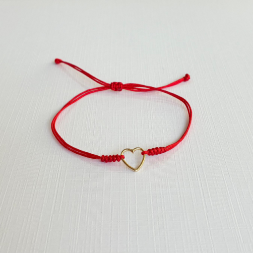 Pulsera Corazón en Oro 14k