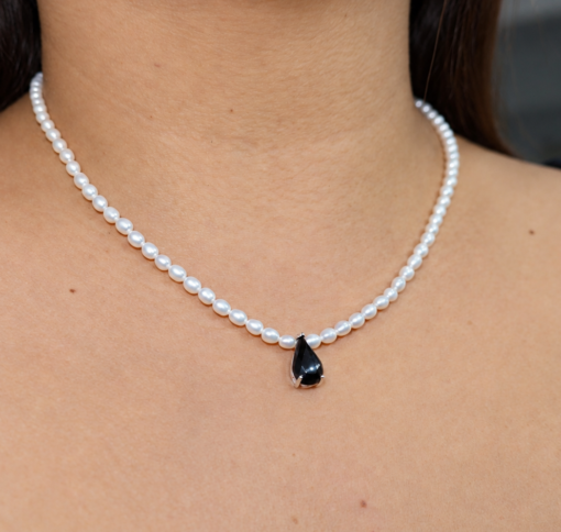 ChatGPT Image 14 sept 2026, 06_41_46 Collar de Perlas y Dije Onyx Plata 925