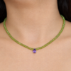 Collar de Peridoto y Amatista Plata 925