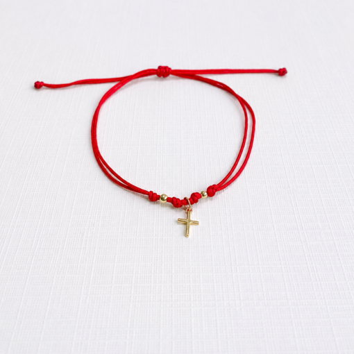 Pulsera Cruz  Oro 14k