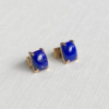 PIEZAS DE ORO (10) Aretes Lapislázuli en Oro 18K