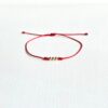 Pulsera  3 esferas Oro 14k